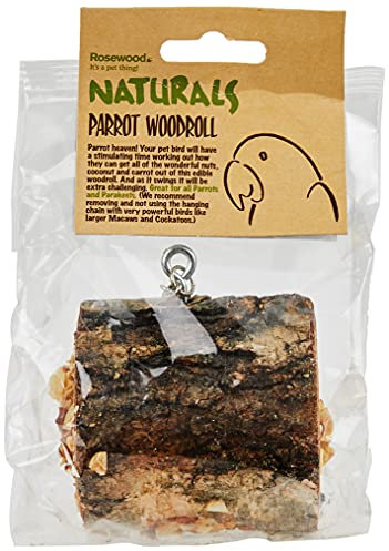 Rosewood Naturals Bird Parrot Woodroll, transparent