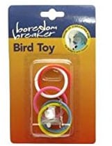 Rosewood Boredom Breaker Olympic Rings Bird Toy Clear