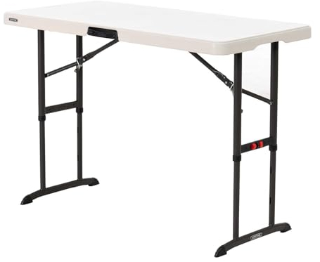 LIFETIME Kunststoff Klapptisch Camping | weiß | 122x61x86 cm