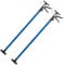TecTake Deckenstütze Montagestütze mit je 30 kg Tragkraft mit Blitzspanner 115 bis max. 290 cm - Diverse Modelle - (2er Set Blau | Nr. 401692)