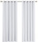 Deconovo Vorhänge Vorhang Blickdicht Verdunkelungsvorhang Kälteschutz Vorhang Blickdicht Vorhang, 229x168 cm(HöhexBreite), Silber Grau, 2er Set
