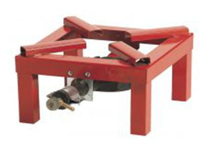 Easyricambi FORNELLO BRUCIATORE in GHISA 30x30 cm 4 Piedi per Campeggio ED Esterno FO403