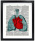 Susie Arts Kunstdruck, ungerahmt, Herz und Lungen, Anatomie, Upcycling, Vintage, Wörterbuch-Kunstdruck, Heimdekoration, Wandkunst, 20,3 x 25,4 cm