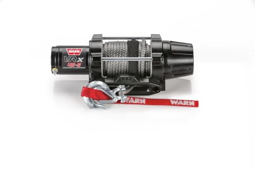 WARN 101040 VRX 45-S Powersports Winde mit am Lenker montiertem Schalter und synthetischem Seil: 6 mm (1/4 Zoll) Durchmesser x 15 Meter Länge, 2,25 Tonnen (4.500 lb) Tragkraft