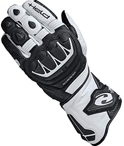Held Motorradhandschuhe lang Motorrad Handschuh Evo-Thrux II Sport Handschuh schwarz/weiß 11, Herren, Sportler, Ganzjährig, Leder