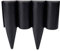 GARDENIX 2.5 m Madera Cercado para Bancal Césped Jardín Palisade Valla Negro