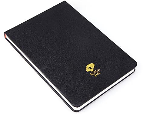 Paul Rubens Aquarellpapier, 100% Baumwolle, heißgepresster Aquarellblock fur Anfanger und Kunstler, 300 g / m2, 20 Blatt, 5,3 x 3,9 Zoll, Schwarz, Kleiner als A6