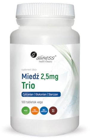 Kupfer Trio Citrat Gluconat Sulfat 2,5 mg 100 Tabletten Aliness