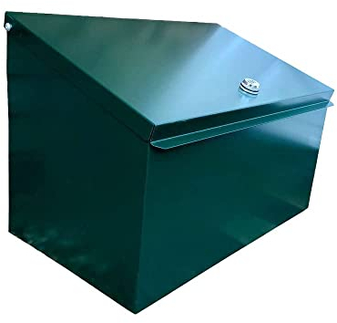 Indoor Outdoors Lockable Metal Parcel Delivery Box - Waterproof and Smart Lock Secure Container, Courier Package, Postbox, Waterproof Storage Box, Drop Box Deliveries - With Lock