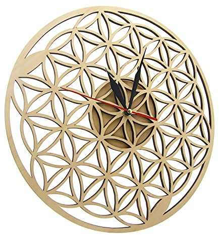 Baoblaze Große Kunst Holz des Lebens Wanduhr Wandbehang Wanduhr Bar Home Dekoratives Ornament