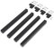 Emuca - Pieds carrés pour table, 50x50x710mm, Peint en noir, Acier