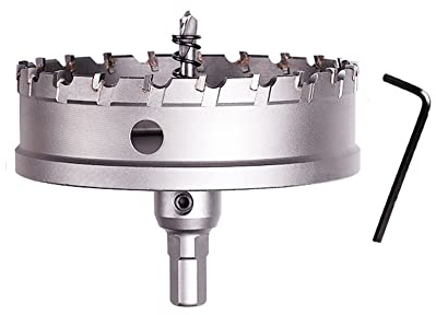 SYDARSYN Hartmetall-Lochsägen-Bohrer 110mm TCT Lochsäge Lochschneider für Edelstahlblech, Blech, Kunststoff