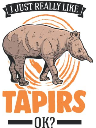 Tapir Tagesplaner: I just really like Tapirs / Kalender 2023 & 2024 / Wochenplaner Tagesplaner Planer / Planungsbuch To-Do-Liste / 6x9 Zoll / 100 ausfüllbare Seiten