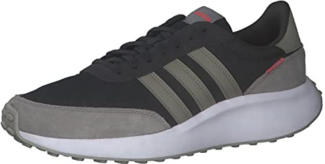 Adidas Herren Run 70s Lifestyle Running Shoes, Carbon/Silver Pebbl/Grey Three, 44 2/3 EU