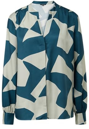 Comma Bluse mit Tunika-Ausschnitt