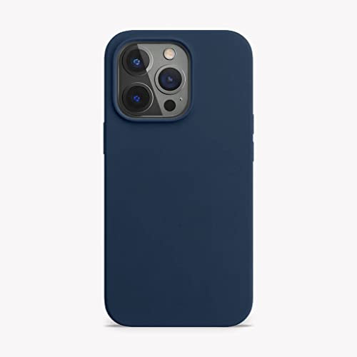 Premium Silikonhülle, Hülle mit Magnet kompatibel für iPhone 12/ für iPhone 12 Pro/für iPhone 13/ für iPhone 13 Pro/für iPhone 13 Pro Max, Größen Name: iPhone 13, Farbe: Abyss Blue