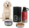 BWOTTLE ONE borraccia cane portatile | Kit borraccia per cani portatile con due contenitori svitabili + tappo | Abbeveratoio per cani per montagna | Bottiglia per cani in viaggio 950ml acciaio inox
