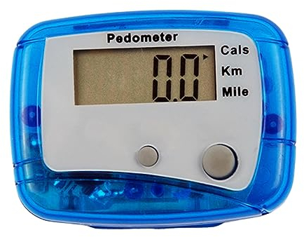 kowaku Schrittzähler zum Gehen, tragbar, zum Anklemmen, einfache Gehbewegung, Schrittzähler für Laufen, Männer, Frauen, Senioren, Outdoor-Sportarten, Blau