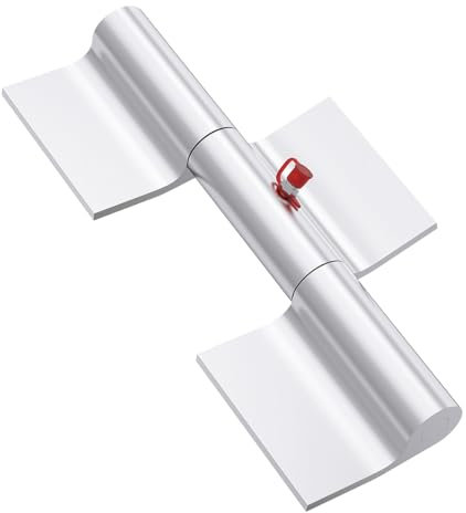 SAQXK Bisagra de puerta de aluminio de 9 pulgadas para puertas de rampa de remolque, camión, bisagras de puerta soldables, súper estables y resistentes