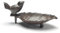 DTSFHTDAL 1 x Vogel-Aschenbecher aus Metall, Basteln, Ornament, Gusseisen, kreative Gusseisen-Dekorationen, Gusseisen, Vogelfutterstation, kreatives Eisen-Tablett, geeignet für Büro, Zuhause