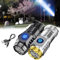TONGFENG Mini linterna monstruo de tres ojos | linterna LED ultra potente | linterna recargable con 5 modos y 3 niveles de brillo | impermeable táctico antorchas para camping