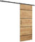 Rail porte coulissante Zonda IV - Porte coulissante interieur avec rail - 204x80 cm - kit porte coulissante - guide porte coulissante - avec poignée de porte - porte suspendue coulissante