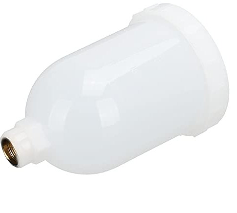 Qcwwy Replacement Spray Gun Cup for Paint Sprayers, 300 Ml Top Plastic Container with 15mm Female Thread Connector, Convenient To