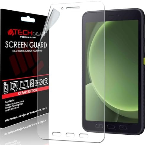 TECHGEAR Galaxy Tab Active 5 8.0 Screen Protectors (SM-X300 / SM-X306), Ultra CLEAR Screen Protector Guard Cover Designed for Samsung Galaxy Tab Active 5 8.0 2024