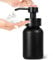 GMISUN Foam Soap Dispenser, 250 ml Black Matt Glass Refillable Modern Luxury Kitchen Bathroom Hand Soap Foam Dispenser