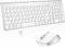 Clavier Souris sans Fil - AZERTY Silent USB Compact Clavier de Souris Pleine Taille Ergonomique pour PC/Ordinateur/Laptop/TV/Windows …