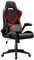 LXRADEO Gaming Chair Ergonomic Office Chair for Adults, Racing Style Armchair with Massage Lumbar Support, High Back Leather Computer Chair Height Adjustable Game Chairs for Office, Gaming, 350LBS,Red