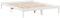 vidaXL Massivholzbett, Holzbett Extra Lang ohne Matratze, Bettgestell mit Lattenrost, Bett Doppelbett für Schlafzimmer, Weiß 140x220cm Kiefernholz