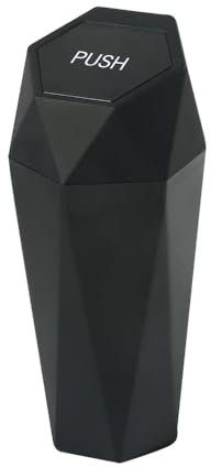 Flaconi Auto Mülleimer,Mülleimer Auto,auto Mülleimer Innenraum,Car Essentials,Auto Gadgets Innenraum,Auto Mülleimer klein,Mülleimer fürs Auto,Auto Mülleimer Getränkehalter,für Autos,SUVs (Schwarz)