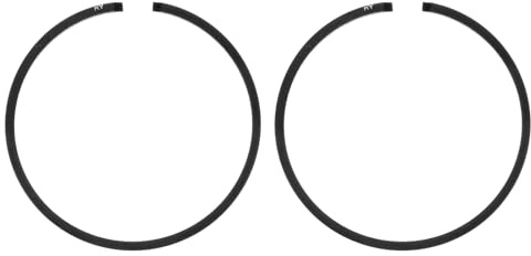 M METERXITY 2-Pz Fasce Elastiche per Pistone da 37mm x 1.5mm Fasce Elastiche Standard per Motoseghe Elettriche, Parti di Ricambio [Nero]