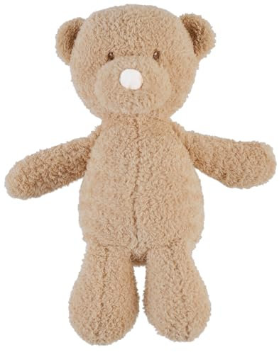 Nattou Kuscheltier Bär, Wegbegleiter ab der Geburt, ca. 30 cm, Polyester, Teddy, Hellbraun, Caramel Bear