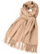 Lazzboy Schal Damen Einfarbig Kuschelige Warme Winter Klassiker Schals Langer Fransen Pashmina Übergroßer Winterschal Schultertuch Deckenschal Weicher Warmer Oversized Poncho (Beige)