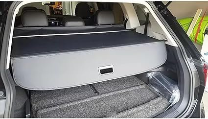 DKLIMA Auto Einziehbarer Laderaumabdeckung Frachtabdeckungen für VW Tiguan Allspace 2018 2022 2023 2024，Shielding Trennwand Aufbewahrung Cargo Covers, Car Zubehör