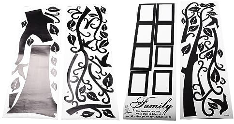 Grcfumo Autocollant Mural Photo Arbre à Mémoire, Grand Autocollant Mural Arbre Photo de Famille, Autocollants muraux Photo Amovibles en PVC pour la décoration de la Maison vers la