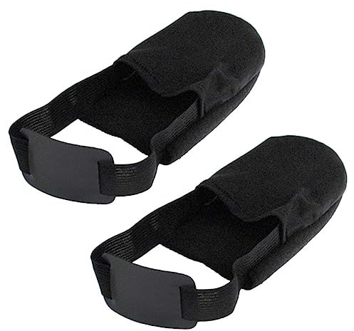 BESPORTBLE 4paare Bowling Schuhüberzüge Für Einstellbare rutschfeste Matte Und Slider Schwarz Für Verbessertes Bowling-erlebnis Und Reibung