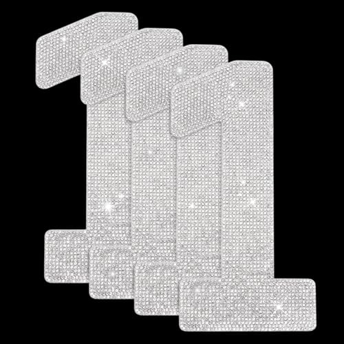 ORIGACH 20cm 4 Stück Große Strass Flicken Mit Der Zahl 1 Selbstklebende Glitzernde Zahlen Aufkleber Strass Aufnäher Zum Aufbügeln Für Kunsthandwerk Kleidung DIY Dekorationen