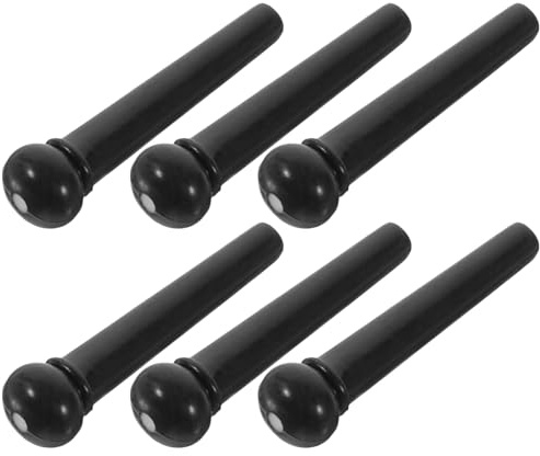 HANABASS 6 Stück Gitarrenstimmstifte aus Abs mit Leichtem Design und Hoher Härte Geeignet für Akustikgitarren und Andere Instrumente für Outdoor Einsatz