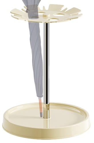 Supporto rotondo per ombrelloni – Supporto antiruggine, organizzatore interno autoportante, portaoggetti, telaio in metallo durevole con base ponderata, per camera da letto