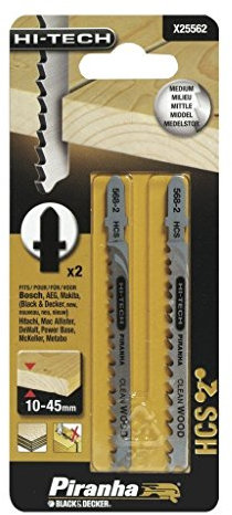 BLACK+DECKER X25562-XJ Piranha Lama HCS per Legno