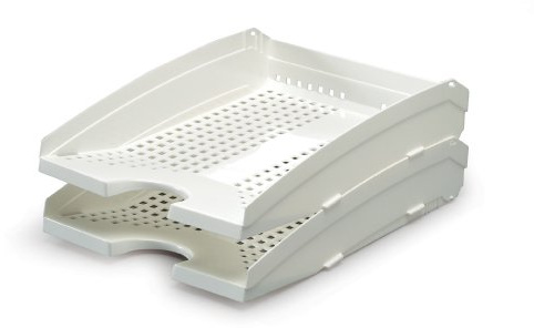 Durable 1701626010 Briefablageschale Trend, weiß, 1 Stück