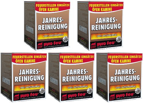 5X Jahresreinigung Entrußer für Ofen & Kamin alle Rohre einschließlich Edelstahl