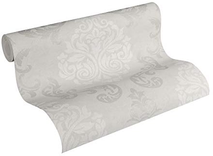 A.S. Création Vliestapete Memory Tapete neo barock glamourös klassisch 10,05 m x 0,53 m beige creme metallic Made in Germany 953721 95372-1