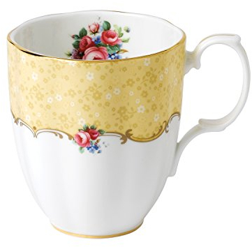 Royal Albert 1990 Bouquet Tasse zum 100-jährigen Jubiläum von Royal Albert, Gelb, 0,4 l