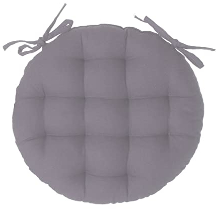 Sitzauflage aus Grauer Baumwolle D 38 cm - Grau - Atmosphera créateur d'intérieur