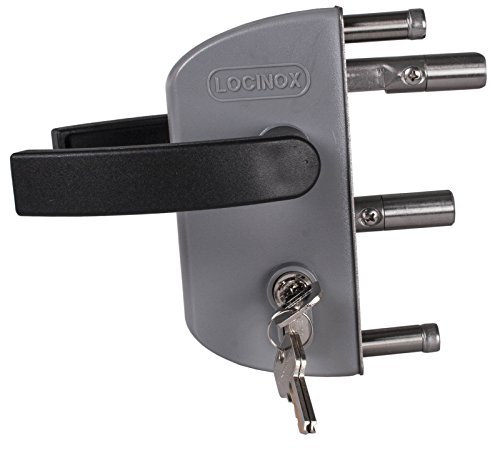 Serrure de porte de jardin LAKZ P1 RAL 7040 - Grise