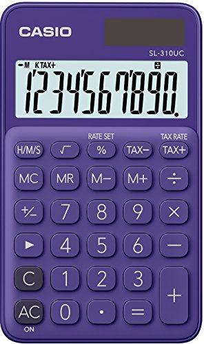 Casio SL-310UC-PL Calcolatrice Tascabile, Viola